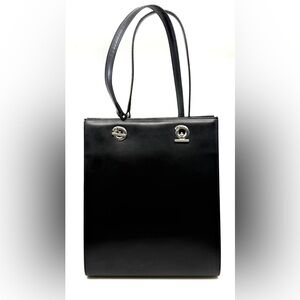 Authentic Vintage Cartier Panthere HandBag, Black color Leather